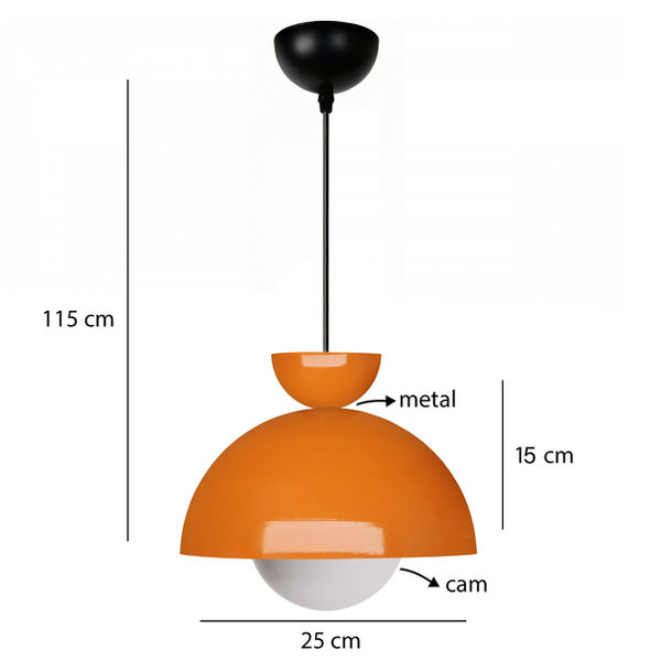 Opviq Lumosphere Orange Glow Chandelier | Opviq