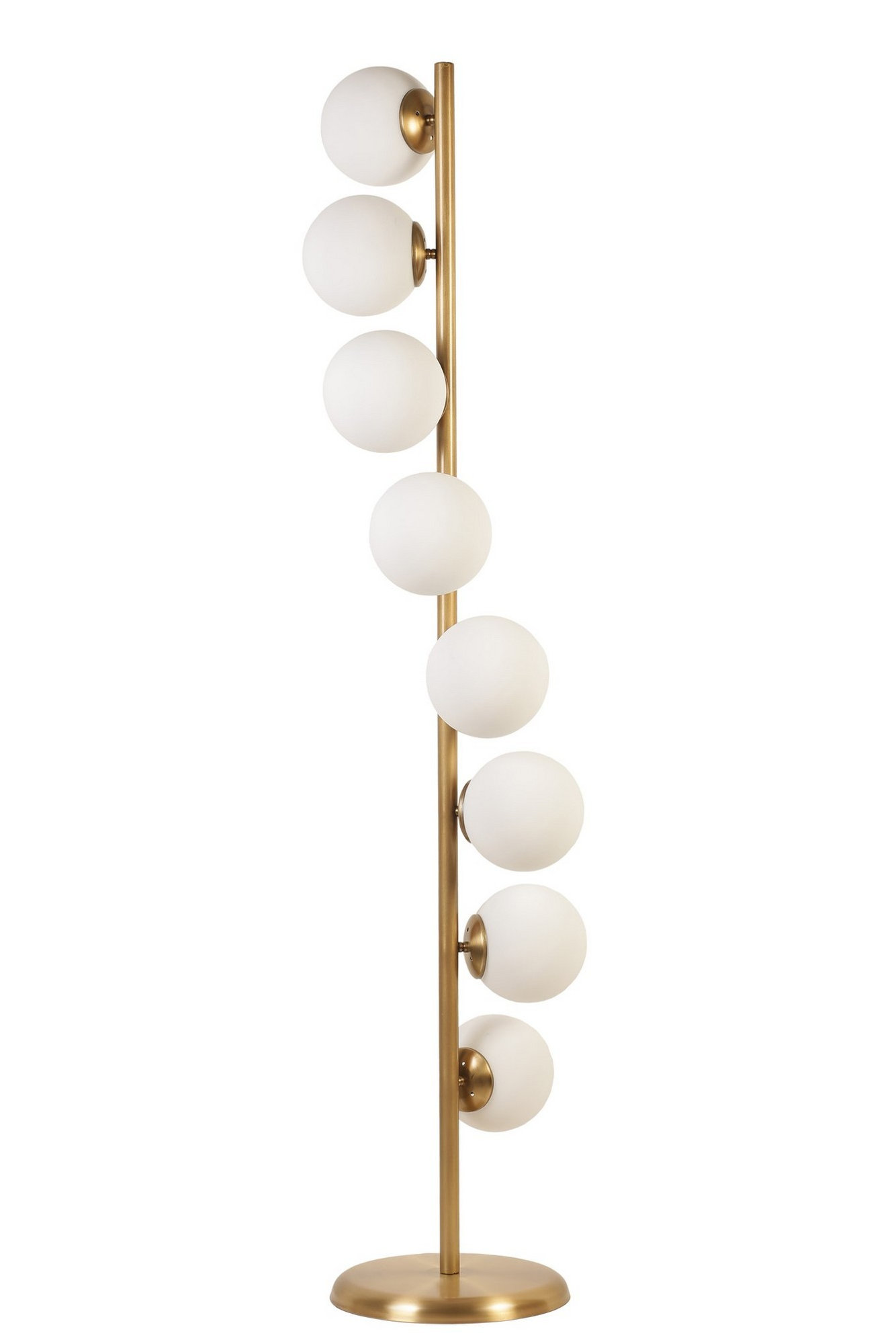 Opviq LumoSphere White Metal Floor Radiance | Opviq