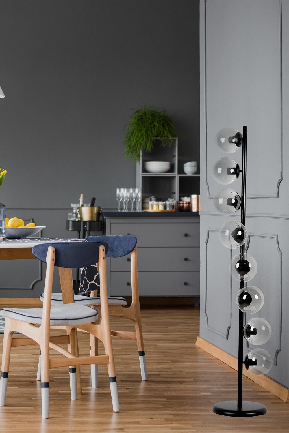 opviq LumoSphere White Metal Floor Radiance | Opviq