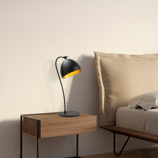 Opviq LumoVibe Noir: Modern Metal Glow Lamp | Opviq
