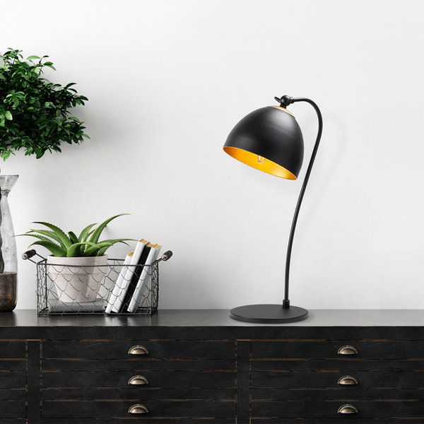 opviq LumoVibe Noir: Modern Metal Glow Lamp | Opviq