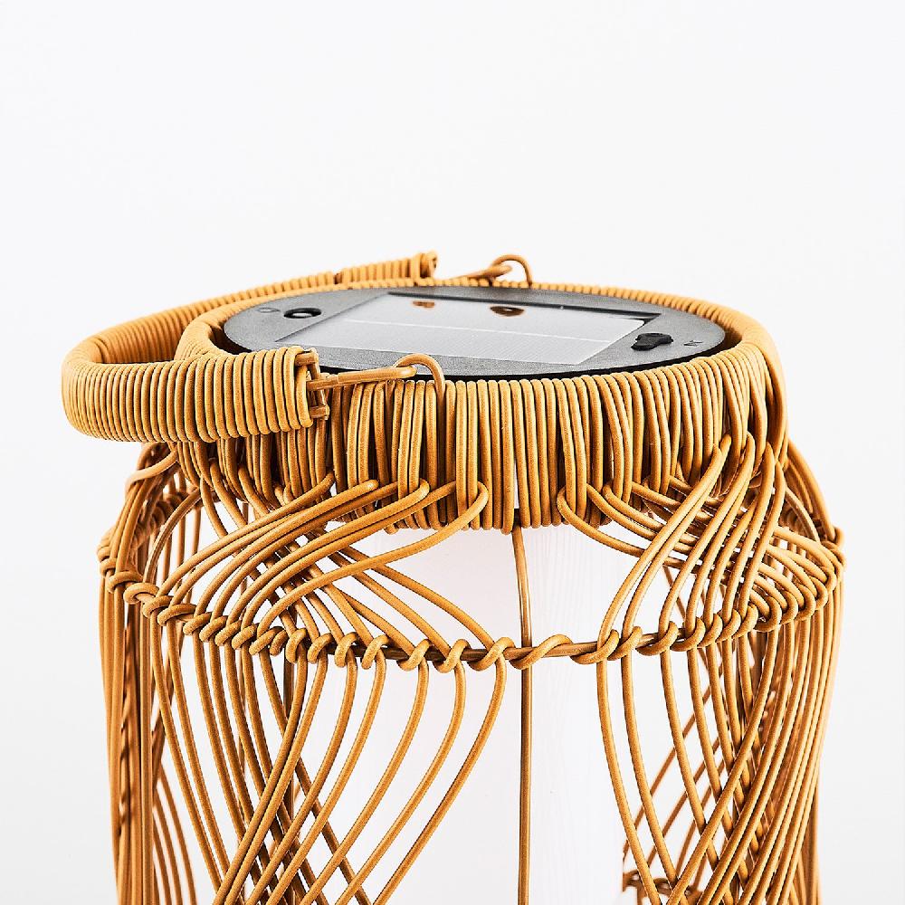 Opviq LumoWicker SolarGlow Floor Lamp | Opviq