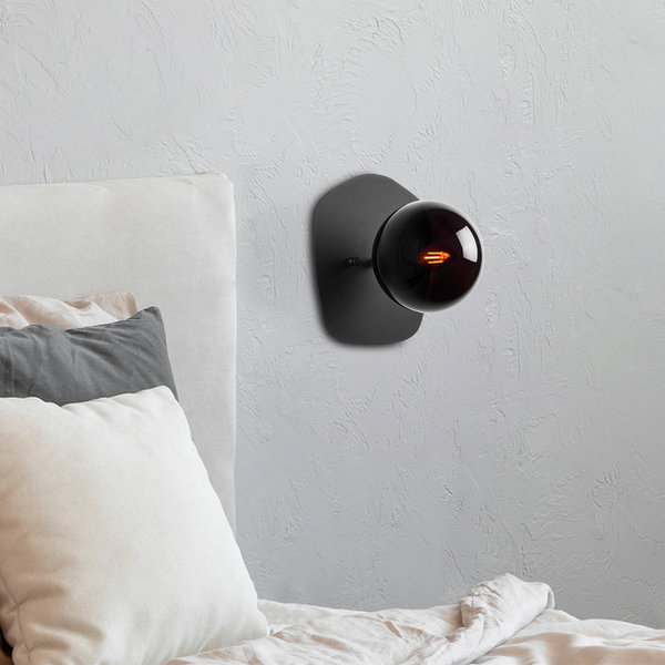 opviq Lunaris Noir Industrial Wall Lamp | Opviq