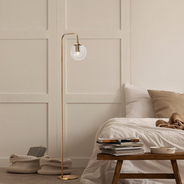 Opviq LustraGlow Copper Elegance Floor Lamp | Opviq