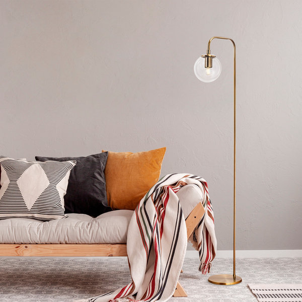 opviq LustraGlow Copper Elegance Floor Lamp | Opviq