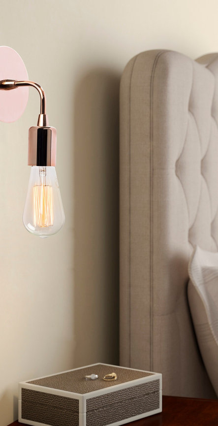 opviq LustraGlow Copper Elegance Wall Lamp | Opviq