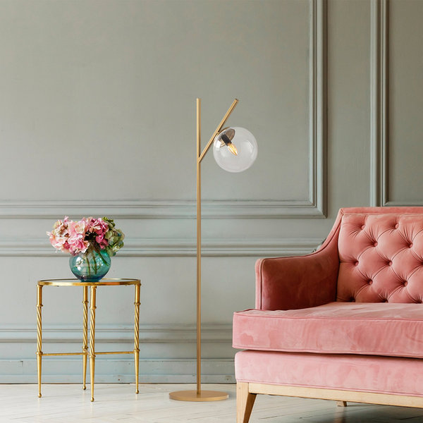 Opviq LustraGlow Copper Luxe Floor Lamp | Opviq