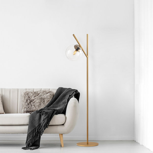 Opviq LustraGlow Copper Luxe Floor Lamp | Opviq