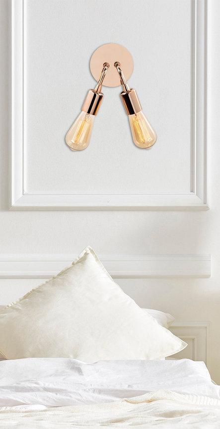 opviq LustraGlow CopperWall Elegance Lamp | Opviq