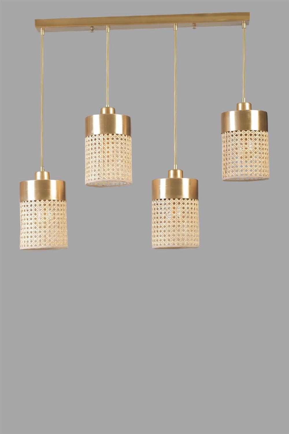 Opviq LustraLoom RattanGlow Chandelier | Opviq