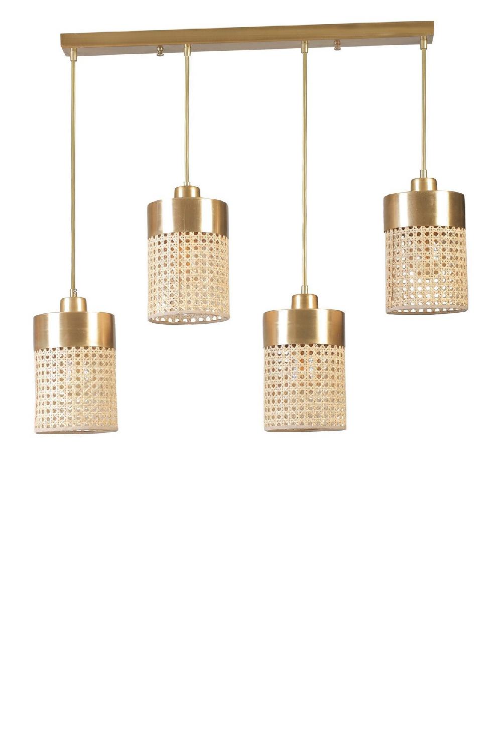 opviq LustraLoom RattanGlow Chandelier | Opviq