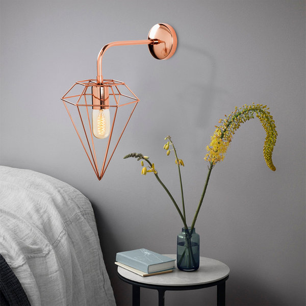opviq LustraLumina CopperGlow Wall Sconce | Opviq