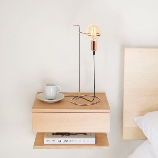 opviq LustraLux Copper Glow Table Lamp | Opviq