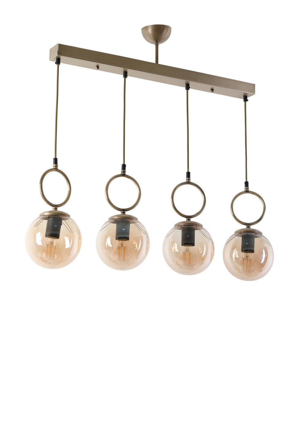 opviq LustraLuxe Copper Glow Chandelier | Opviq
