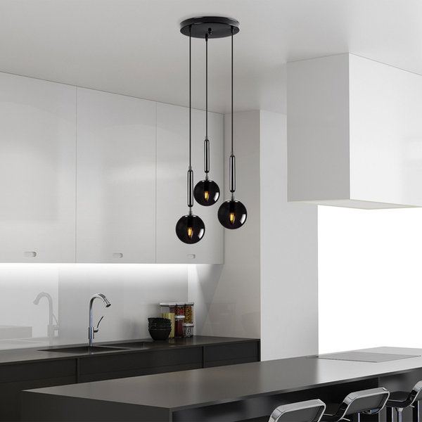 opviq LustraNova Black Elegance Chandelier | Opviq