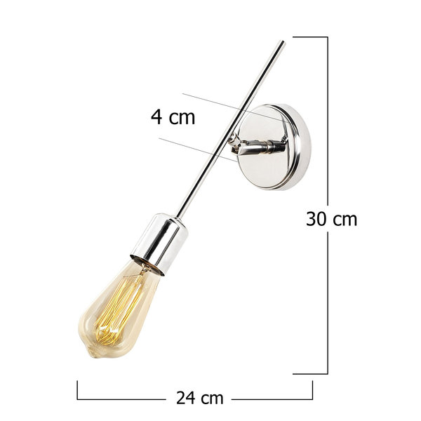 Opviq LustraNova Chrome Wall Lamp Elegance | Opviq