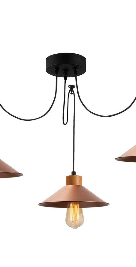 Opviq LustraNova Copper Elegance Chandelier | Opviq