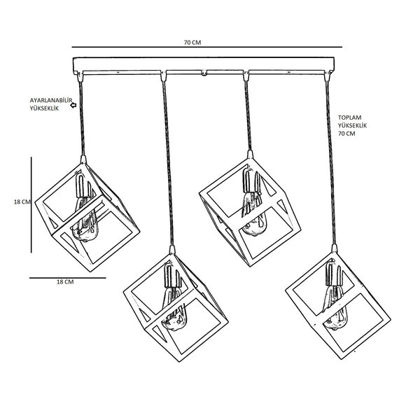 Opviq LustraNova Copper Elegance Chandelier | Opviq