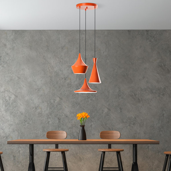 opviq LustraVibe Orange Elegance Chandelier | Opviq