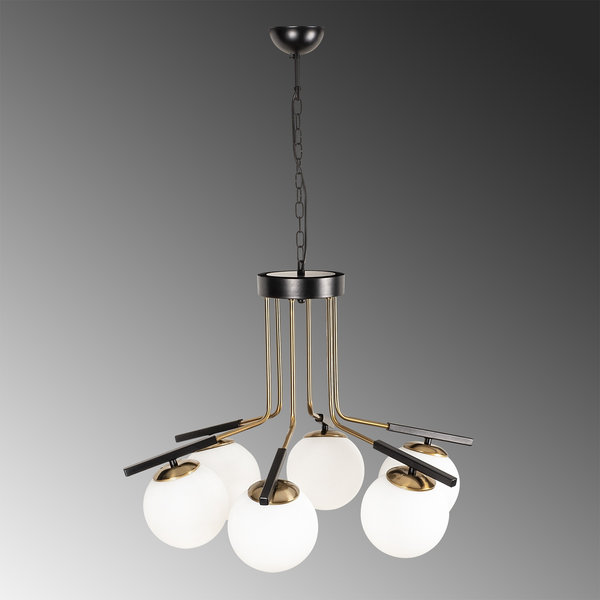 Opviq LustraVogue: Luxe Iron & Glass Chandelier | Opviq