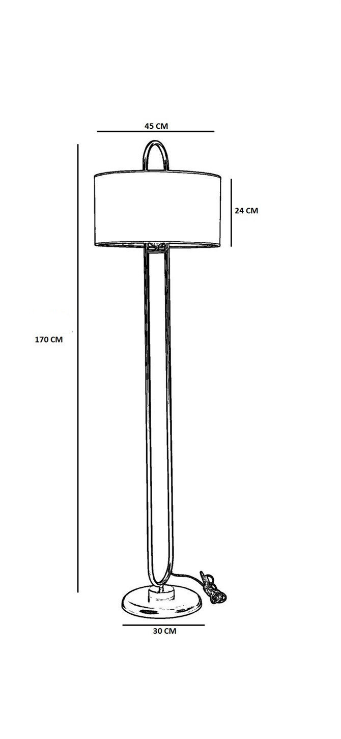 Opviq LustreBreeze Mustard Glow Floor Lamp | Opviq