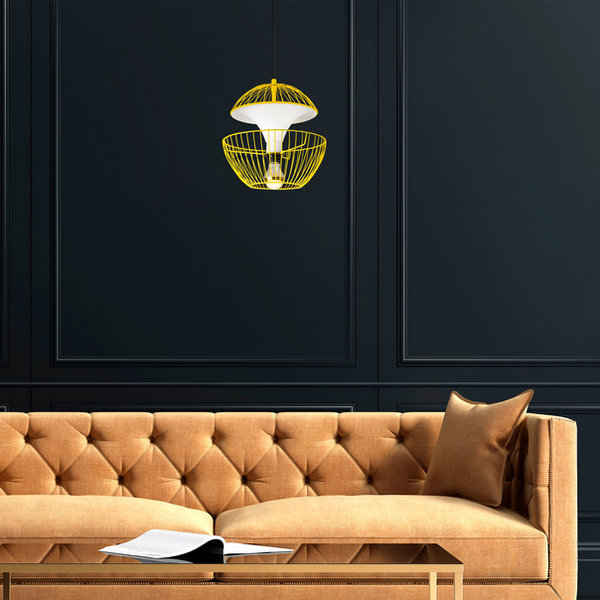 Opviq LustreLoom Yellow Elegance Chandelier | Opviq