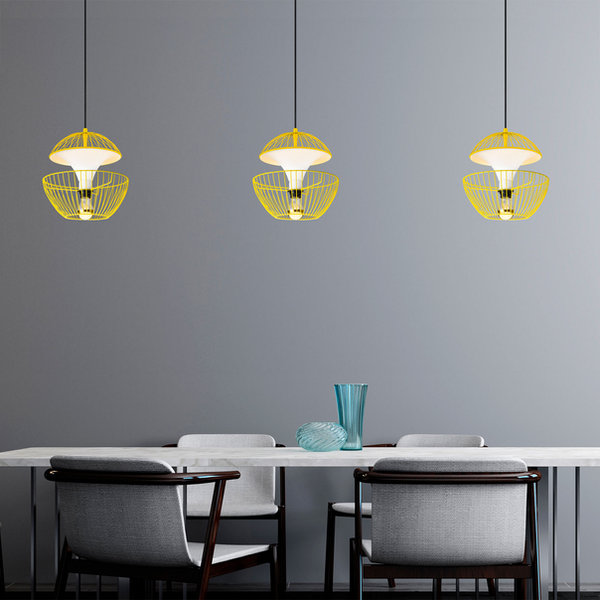 opviq LustreLoom Yellow Elegance Chandelier | Opviq