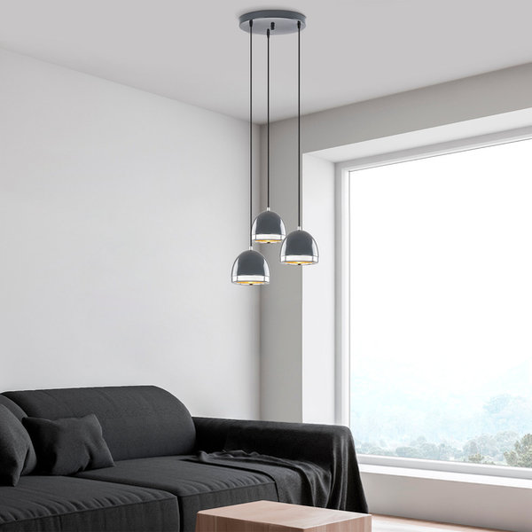 Opviq LustreLux AnthraGlow Chandelier | Opviq