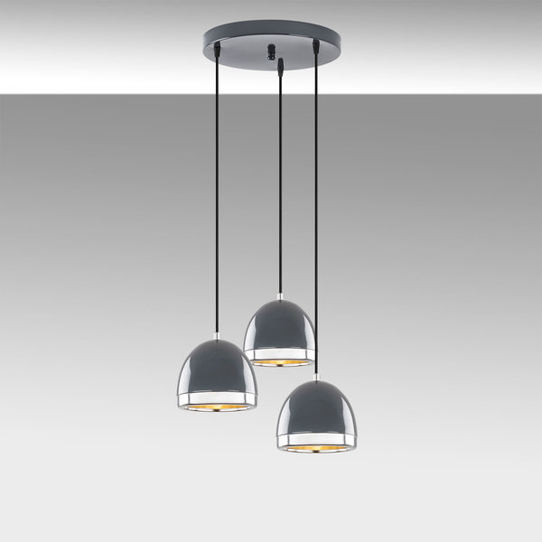 Opviq LustreLux AnthraGlow Chandelier | Opviq