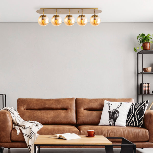 opviq LustreLux CopperSphere Chandelier | Opviq