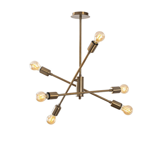 Opviq LustreNova Copper Elegance Chandelier | Opviq