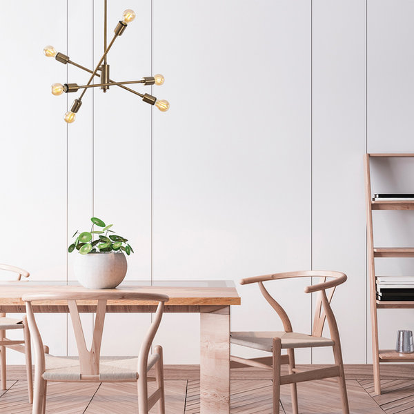 opviq LustreNova Copper Elegance Chandelier | Opviq