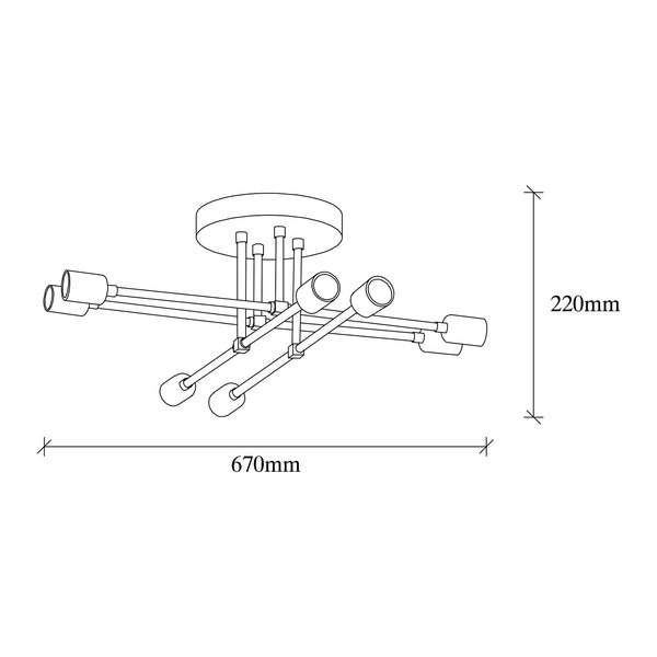 Opviq LustreVibe CopperGlow Chandelier | Opviq