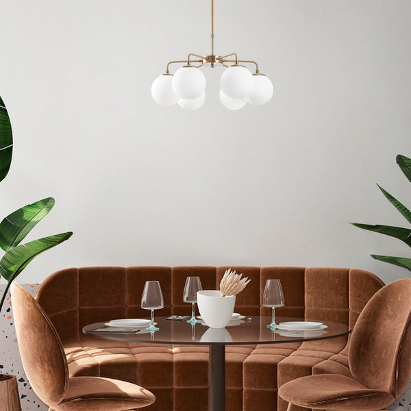 opviq LustreVogue CopperGlow Chandelier | Opviq