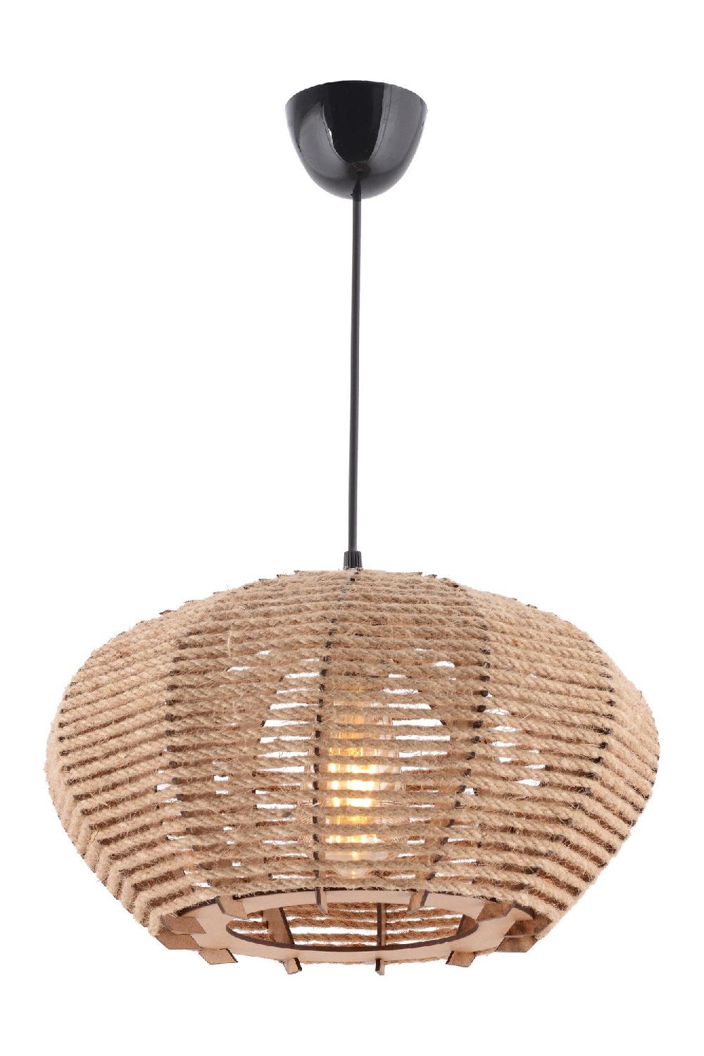 Opviq Lustrewood JuteGlow Chandelier | Opviq