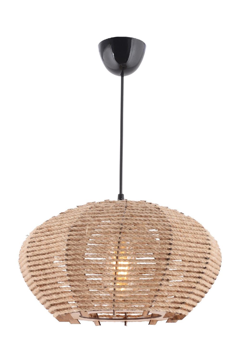 Opviq Lustrewood JuteGlow Chandelier | Opviq