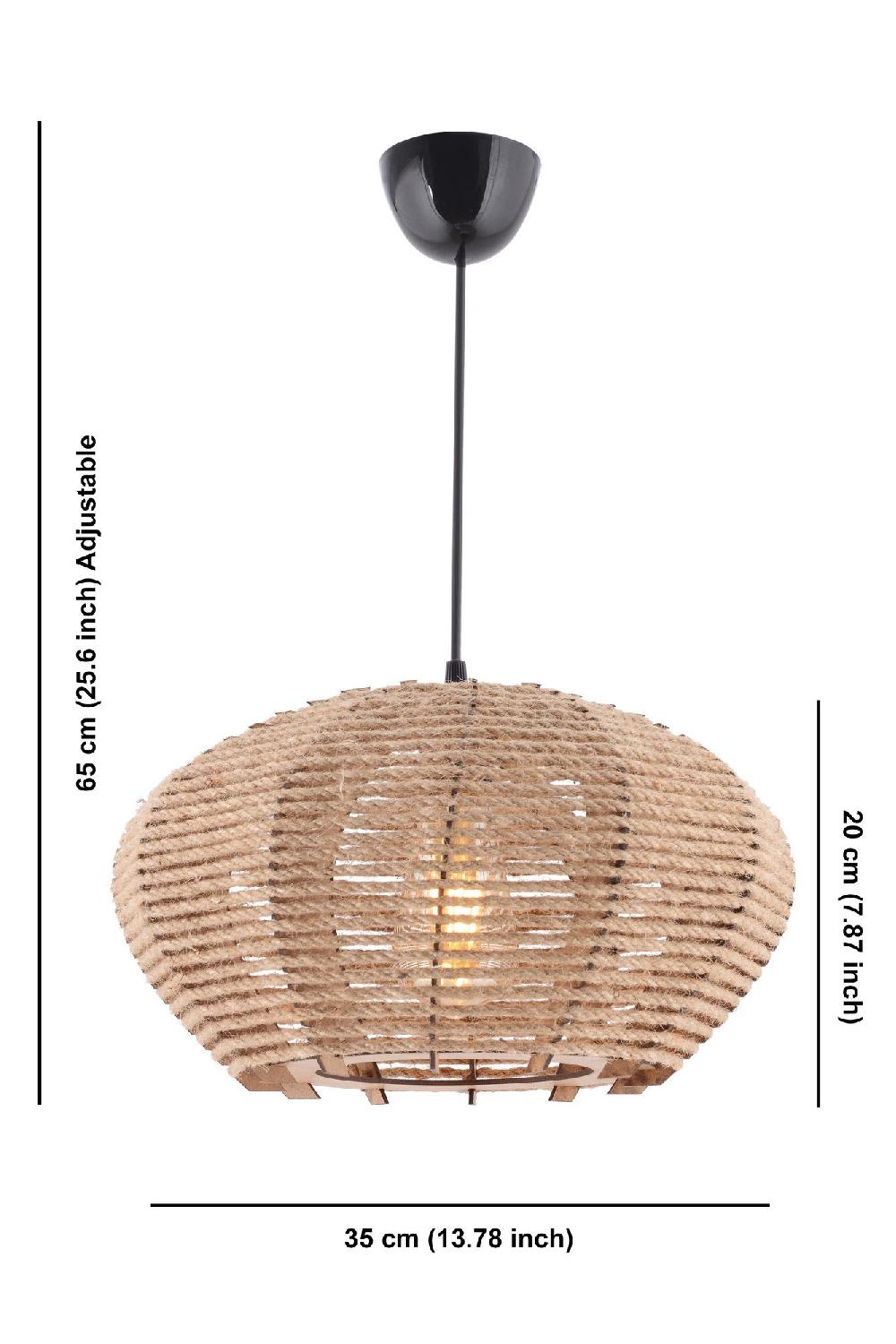 Opviq Lustrewood JuteGlow Chandelier | Opviq