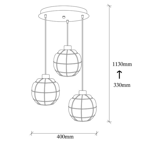 Opviq LuxeAura Iron Pendant Chandelier | Opviq