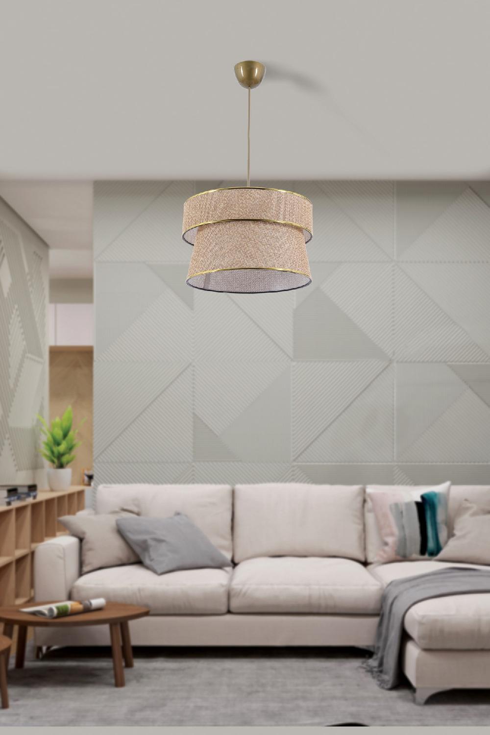 opviq LuxeBeige Aura Chandelier | Opviq
