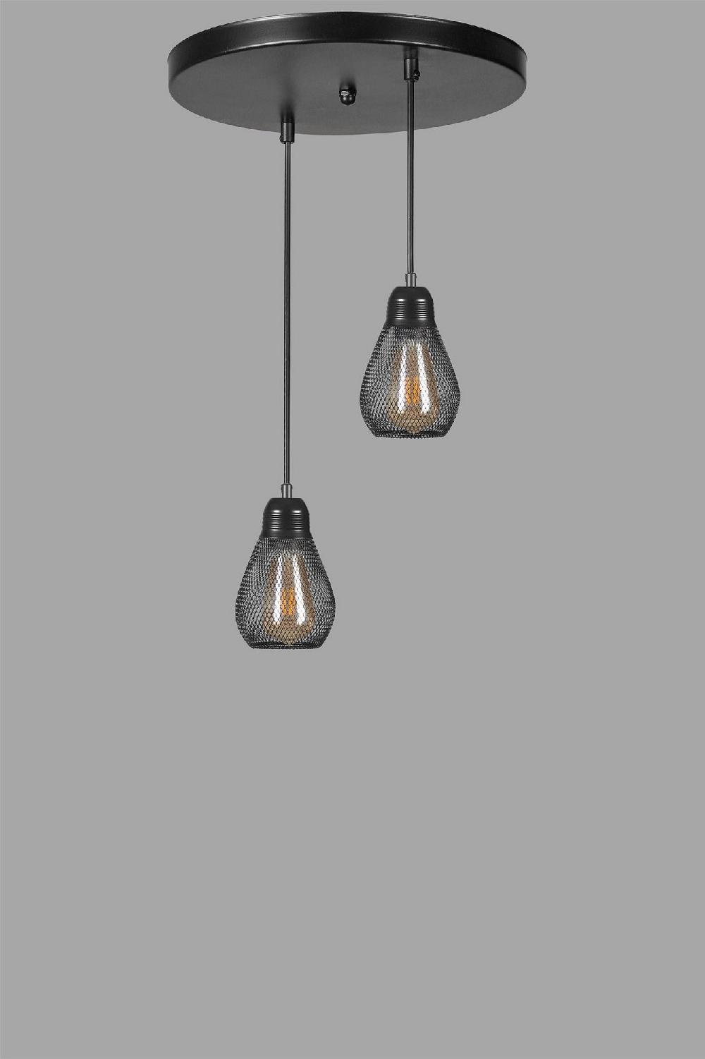 Opviq LuxeBlack Halo Pendant Chandelier | Opviq