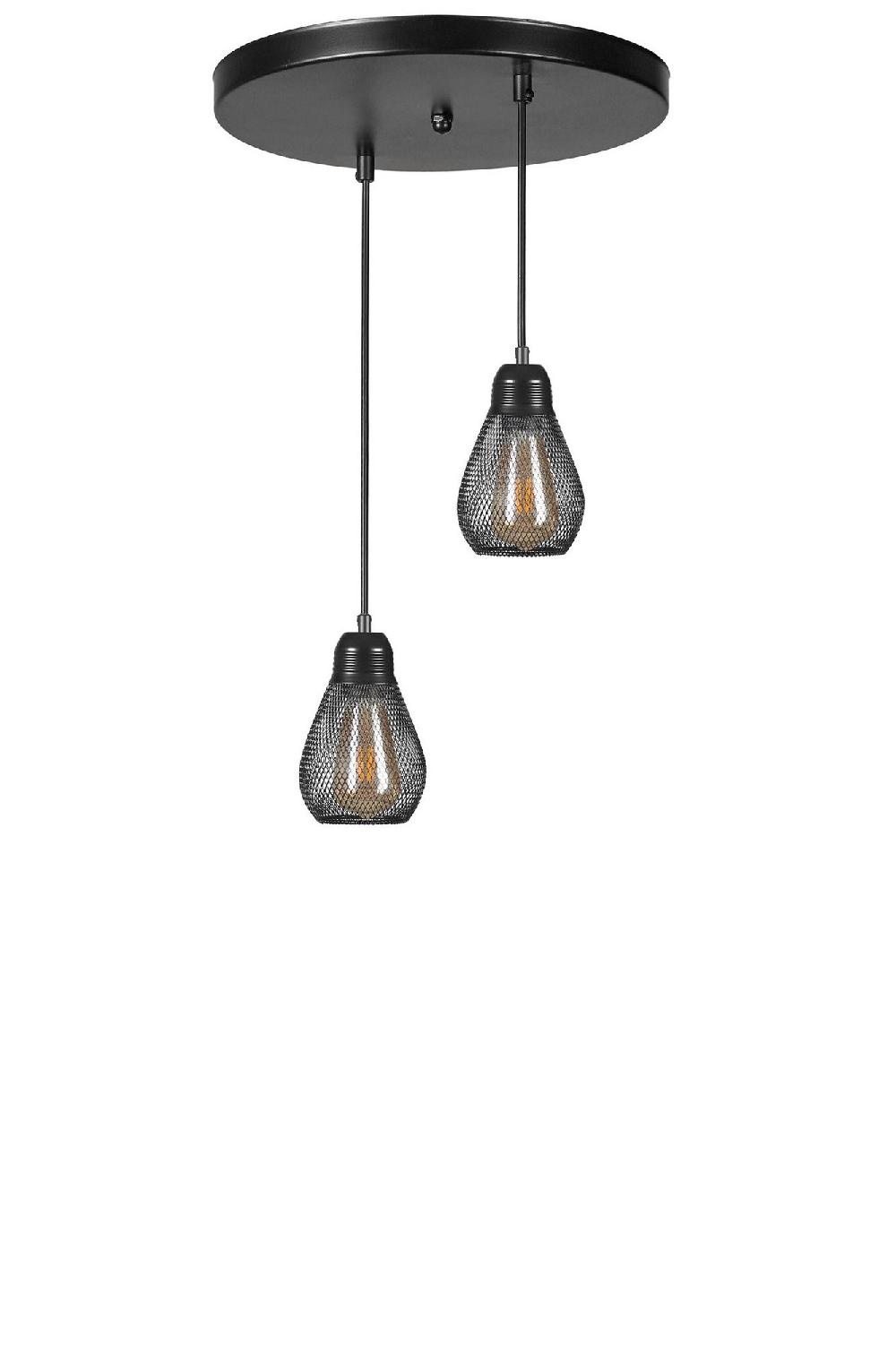 opviq LuxeBlack Halo Pendant Chandelier | Opviq