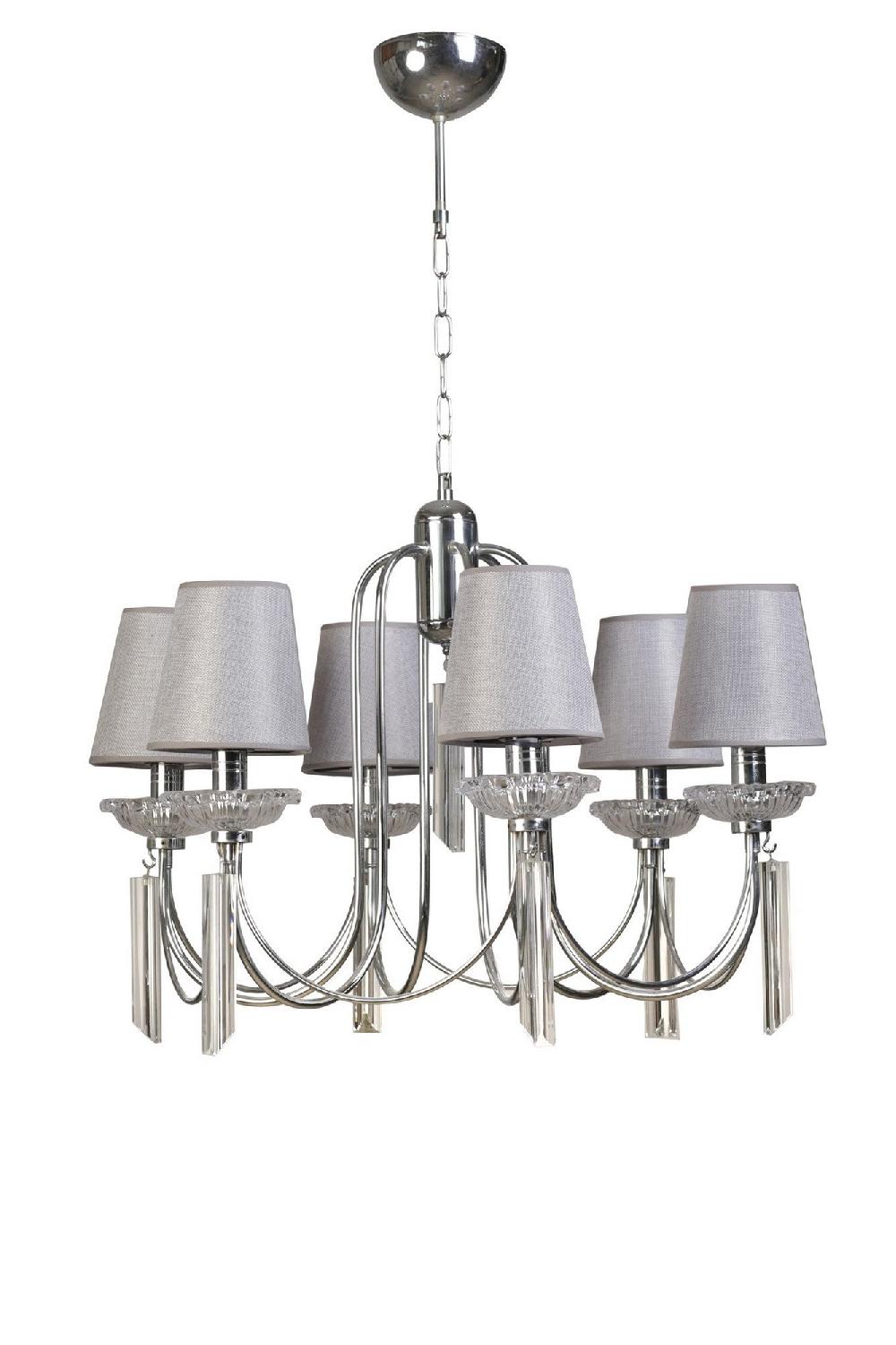 Opviq LuxeGlimmer Grey Crystal Chandelier | Opviq