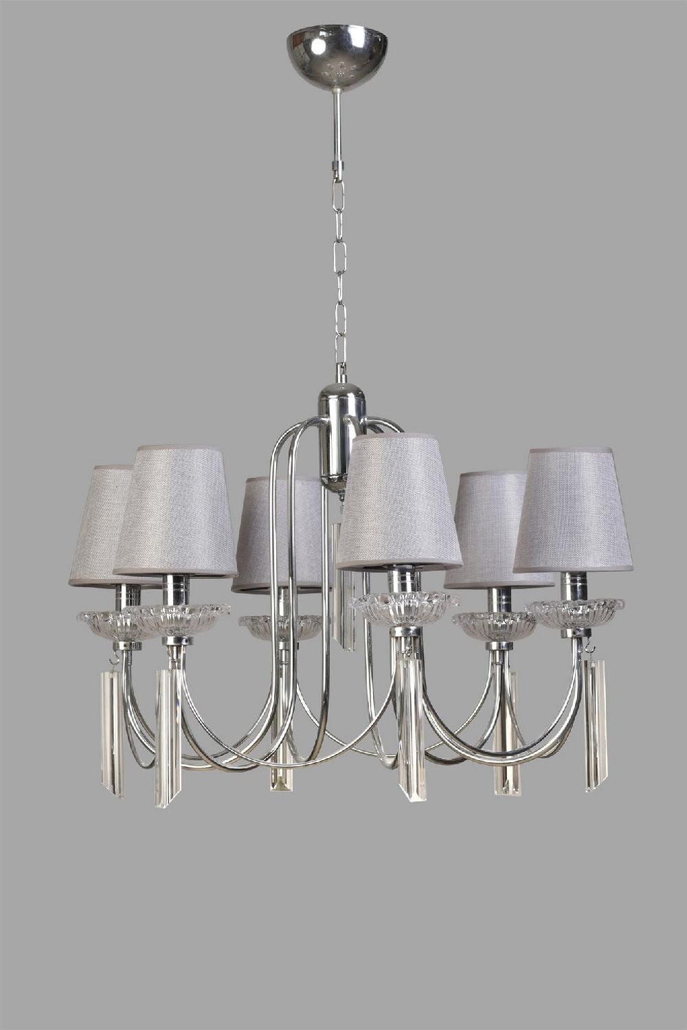 Opviq LuxeGlimmer Grey Crystal Chandelier | Opviq