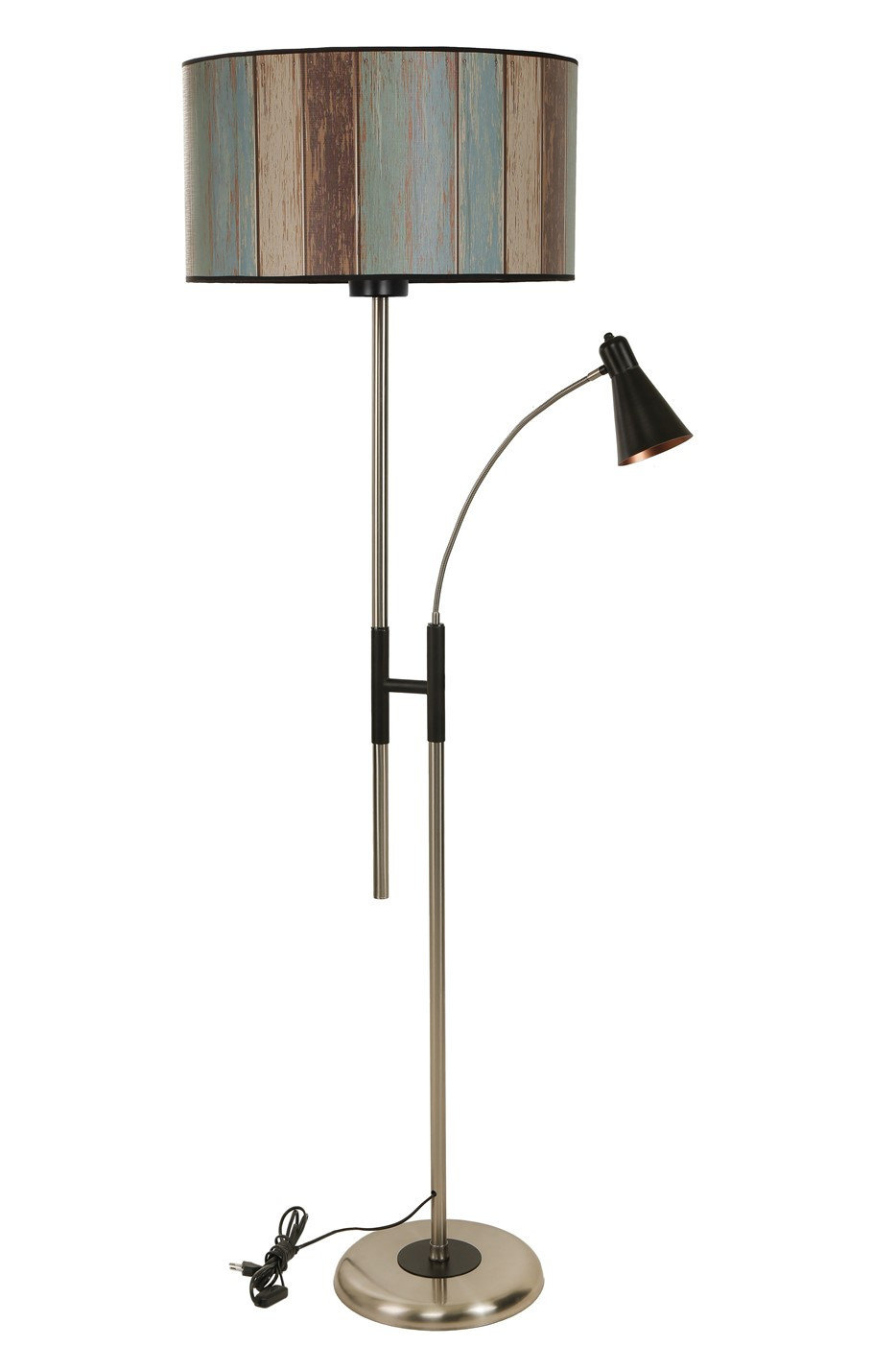 Opviq LuxeGlow Chrome Elegance Floor Lamp | Opviq