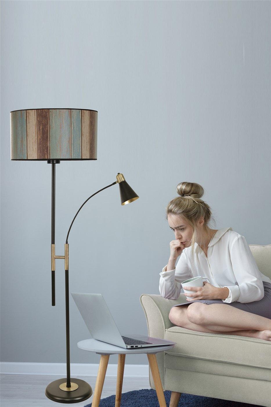 Opviq LuxeGlow Chrome Elegance Floor Lamp | Opviq