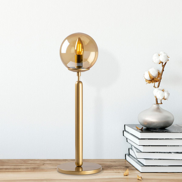 Opviq LuxeGlow Copper Aura Table Lamp | Opviq