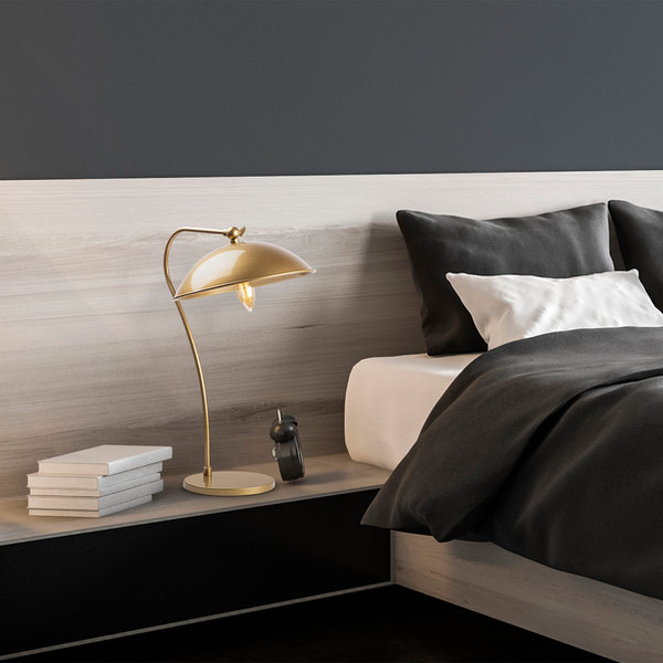 Opviq LuxeGlow CopperSphere Table Lamp | Opviq