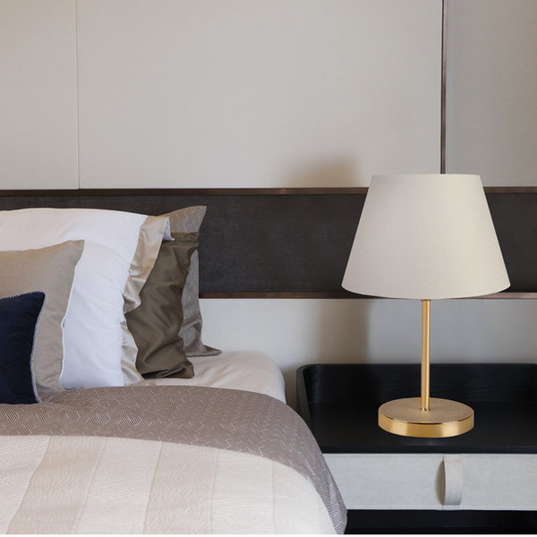 opviq LuxeGlow CreamCrest Table Lamp | Opviq