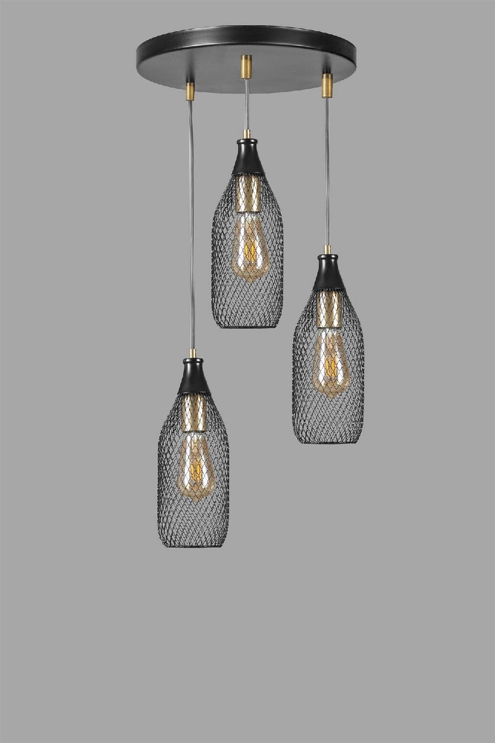 Opviq LuxeHalo Antique Black Chandelier | Opviq