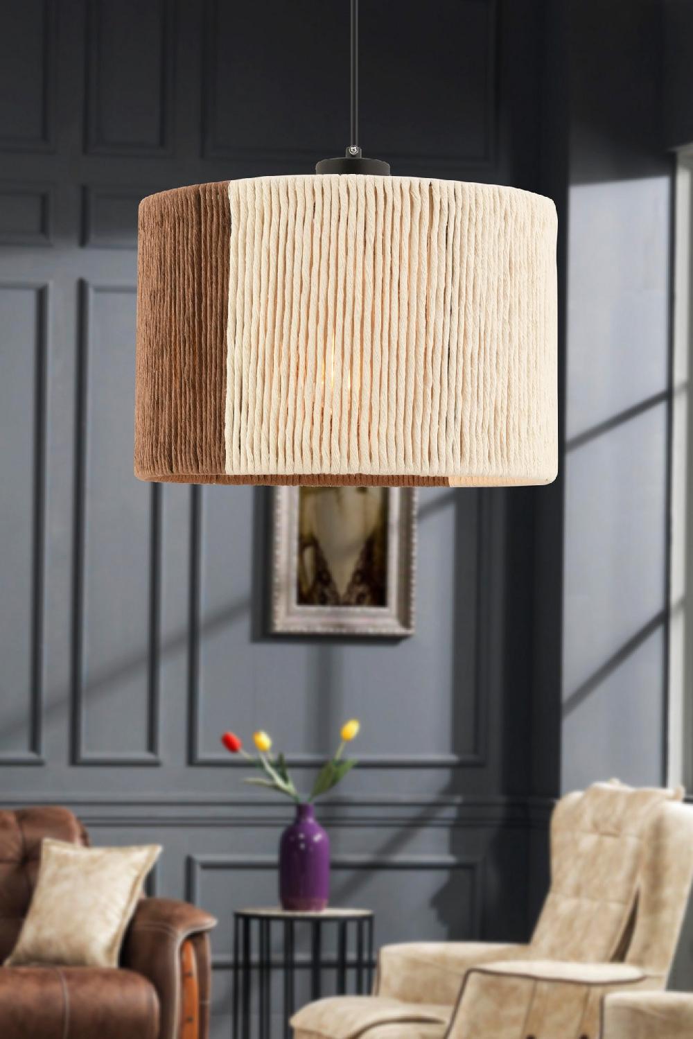 opviq LuxeJute Radiance Chandelier | Opviq